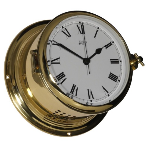 SHIP’S CLOCK - POLISHED AND LACQUERED BRASS