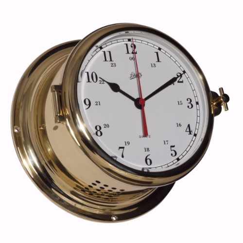 SHIP’S CLOCK - POLISHED AND LACQUERED BRASS